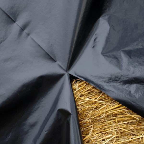 Vapor Barrier Supply -Black Plastic Sheeting - Black Plastic Tarp, Polyethylene Vapor Barrier Plastic Sheeting, Black Painters Tarp, Roll of Heavy Duty Plastic, Black Poly Cover (4 mil - 10' x 100') - Image 3
