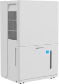 Amazon Basics 35-Pint Large Dehumidifier for Home, Energy Star Certified, Humidity Control, Auto-Defrost, Timer, Overflow Protection, for Rooms up to 2500 SFT, White by AmazonBasics