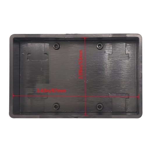 Zulkit 12Pcs Project Boxes ABS Plastic Electrical Project Case Power Junction Box Black 3.62 x 2.28 x 1.26 inch(92 x 58 x 32mm) - Image 5