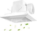 10 Inch Bathroom Exhaust Fan, 160 CFM 1.0 Sones Square Ultra Quiet Bathroom Vent Fan for Ceiling Mount, 110V-220V Bath Vent Extractor for 10.03" Ceiling Opening by Unknown