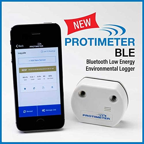 Protimeter BLE Relative Humidity, Temperature and Moisture Reading on Attached Material - Bluetooth Logger - Image 2