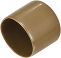 uxcell 20pcs Rubber End Caps 35mm(1 3/8") ID Vinyl PVC Round Tube Bolt Cap Cover Screw Thread Protectors Light Brown by uxcell