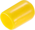 uxcell 20pcs Rubber End Caps 9mm ID Vinyl PVC Round Tube Bolt Cap Cover Screw Thread Protectors Yellow by uxcell