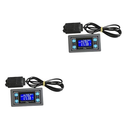 Ciieeo 2pcs Thermostat Automatic Temperature Control Switch Temp Humidity Monitor by Ciieeo