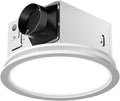 Fitop Bathroom Exhaust Fan with Light,130 CFM 47W 1100LM Ceiling Mount Shower Ventilation Exhaust Fan, 1.5Sones Bathroom Vent Fan with Light, Fan LED Light 3000K/4000K/5000K by Fitop