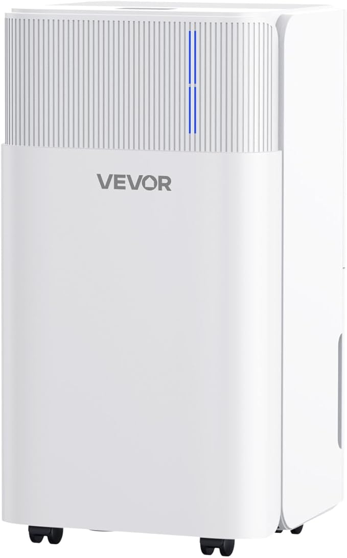 VEVOR 30 Pints Dehumidifier for Home & Basement, 1500 Sq.Ft Large CoverageDrain Hose for Commercial & Industrial Use, Smart Humidity Control, Low Noise for Large Rooms, Warehouses, Bedrooms & Storage - Image 9
