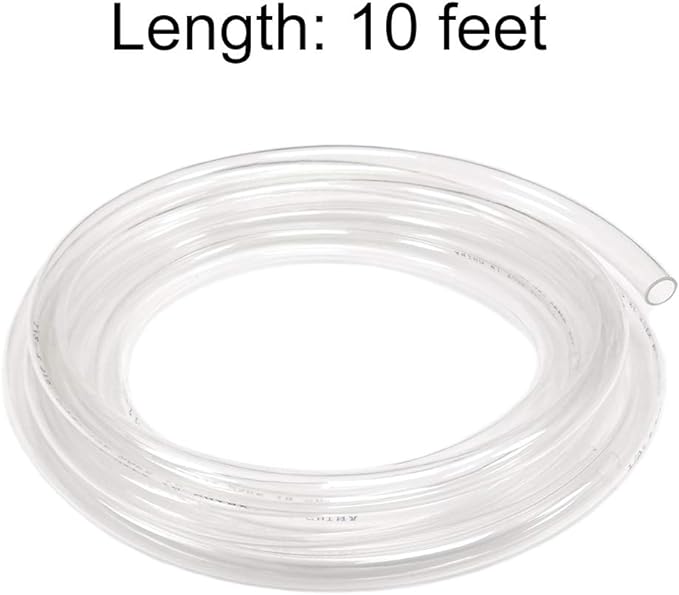 Eastrans Clear Vinyl Tubing Flexible PVC Tubing, Hybrid PVC Hose, Lightweight Plastic Tube, by 1/2 Inch ID, 10-Feet Length - Image 6
