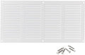 14x6 inch (Duct Opening) Vent Cover - White Ventilation Covers for Wall and Ceiling - Metal Return Grille - HVAC AC Air Vents Register for Indoor and Outdoor Use with Mesh by ABOUT+VENT