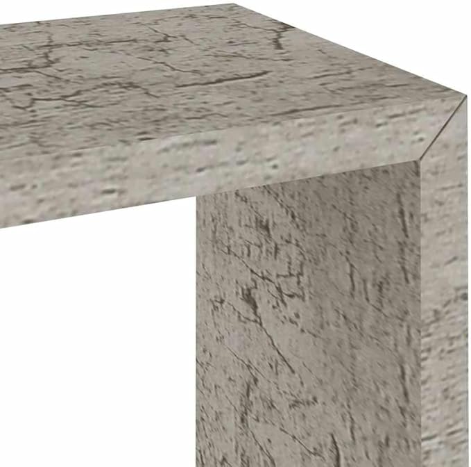 vidaXL Set of 3 Modern Wall Cube Shelves in Concrete Gray Floating Storage Solutions for Living Room Study and Office Shelf Corner Decorative Modular Shelving Organizer Indoor - Image 6