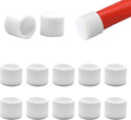 7/8" (21.7mm) Silicone Chair Leg Floor Protectors, Rubber Chair Leg Caps, Non-Slip Furniture Pads Round Chair Feet Covers End Caps for Hardwood Floors, Patio & Table Foots, White (10PCS) by EASYEAH