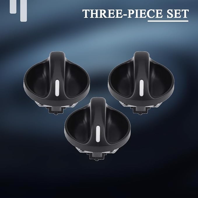 3PCS AC Heater Blower Fan Control Knob, AC Heater Control Knob Compatible with 2000 2001 2002 2003 2004 2005 2006 Toyota Tundra Accessories Climate Control Knobs, Replaces OEM# 55905-0C010 - Image 2