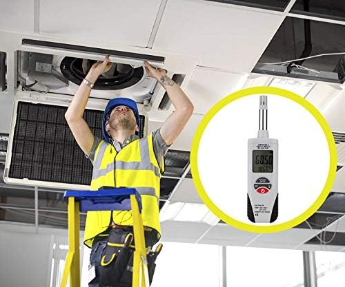 Lancoon Digital Psychrometer, Mini Portable Thermo-Hygrometer Temperature Humidity Meter with Dew Point/Wet Bulb Temperature and -22°F to 199°F(-30°C to 100°C) Range for Industry Agriculture HVAC - Image 5