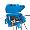 Flemoon Large Outdoor Electrical Box (12.5 x 8.5 x 5 inch), IP54 Waterproof Outdoor Extension Cord Cover Weatherproof, Protect Outlet, Plug, Socket, Timer, Power Strip, Holiday Light Decoration, Blue by FLEMOON