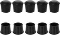 10 PCS Black Round Rubber Chair Leg Caps Tips, Vinyl Rubber End Kits, Soft Touch Table Feet Cover, Anti Slip Floor Protector, 16/25 inch (16mm) by Zinkebol