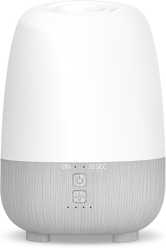 150ML Rechargeable Battery Operated Essential Oil Diffuser, Portable Cordless Aromatherapy Diffuser,7-Hour Runtime with 7 LED Color Changing Lights for Home, Office, Bathroom, Travel by SEEDSEEL