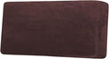 H.VERSAILTEX Velvet Stretch Individual Couch Cushion Cover Plush Cushion Slipcover for Loveseat Sofa Cushion Furniture Protector Seat Cushion Sofa Cover (1 Piece Sofa Cushion Cover, Brown) by HVERSAILTEX