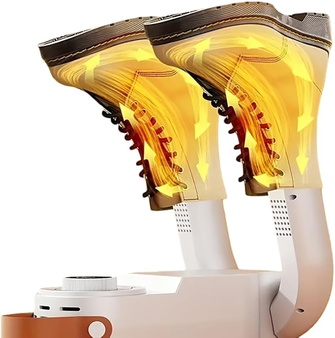 Portable Electric Boot Dryer Foldable Two Speed Thermostat 360 Degree Hot Air Circulation Highly Efficient For Socks Gloves Hat, Intelligent Drying System, Multipurpose Home Shoe - Image 2