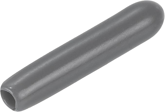 uxcell 20pcs Rubber End Caps 2mm(1/16") ID Vinyl PVC Round Tube Bolt Cap Cover Screw Thread Protectors Dark Grey by uxcell