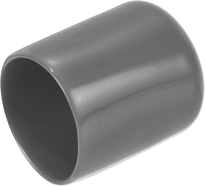 uxcell 20pcs Rubber End Caps 22mm ID Vinyl PVC Round Tube Bolt Cap Cover Screw Thread Protectors Dark Grey by uxcell