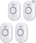 Water Leak Detector Sensor Alarm: Home Water Flooding Monitor Smart Sink Overflow Monitoring Adjustable Wet Moisture Alert Pipe Leakage Drip Detection Warning for Basement Floor 4Pack by METAK