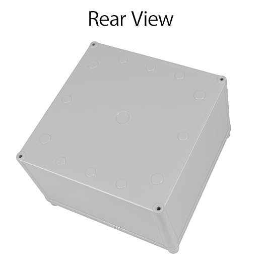 Junction Box，7.9"x 7.9"x 5.1" Outdoor Electrical Box with Mounting Plate, IP67 Dustproof Waterproof ABS Plastic Project Box, DIY Electrical Enclosure Gray (200x 200x 130 mm) - Image 6