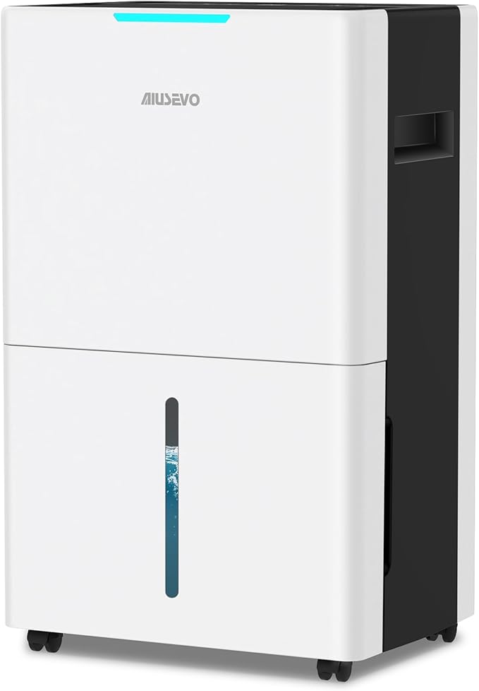 5000 Sq. Ft Dehumidifiers for Home and Basement, 52 Pint/Day Dehumidifier with Drain Hose, 3 Modes, 24H Timer, Auto Defrost, Child Lock, for Bedroom, Garage, RV, Large Room, Humid Summer, Rainy Season by Aiusevo
