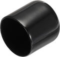 uxcell 20pcs Rubber End Caps 33mm ID Vinyl PVC Round Tube Bolt Cap Cover Screw Thread Protectors Black by uxcell