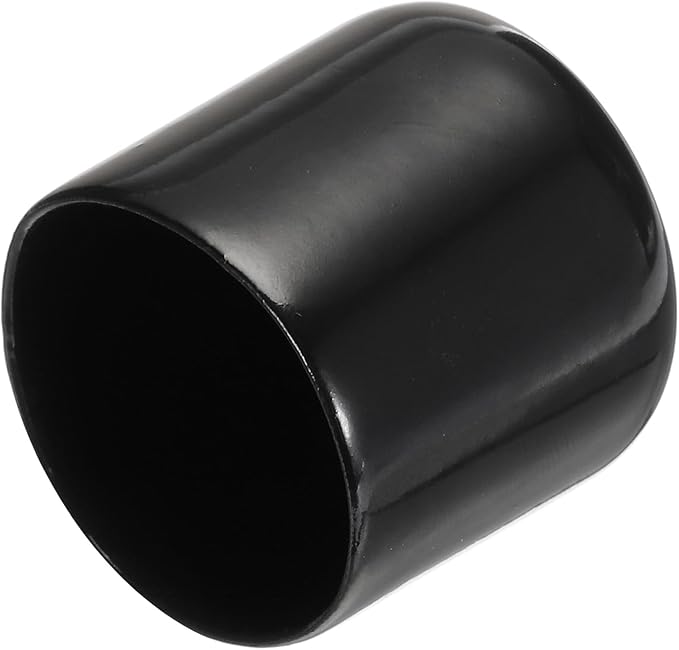 uxcell 20pcs Rubber End Caps 33mm ID Vinyl PVC Round Tube Bolt Cap Cover Screw Thread Protectors Black by uxcell