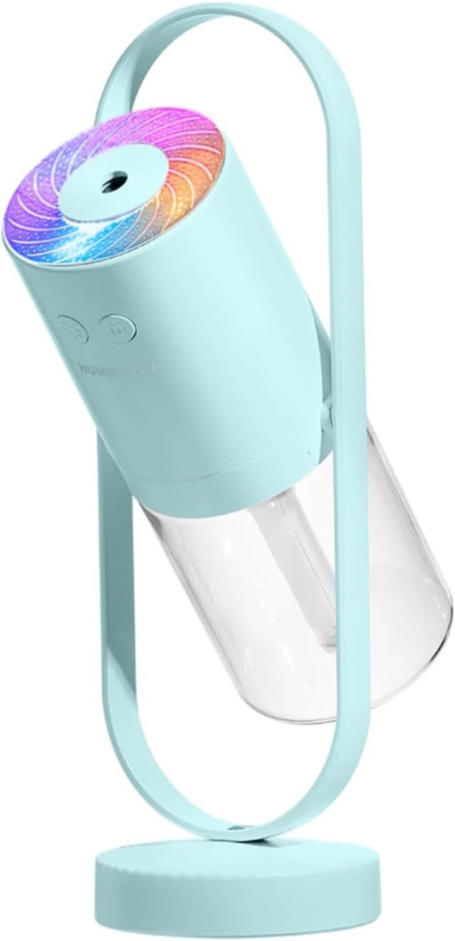 Portable Mini Humidifier, Compact 360° Rotating Cool Mist Air Humidifier Automatic Shutdown for Office for Home for Travel (#3) by Wisoqu