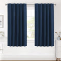 H.VERSAILTEX Blackout Curtains Thermal Insulated Window Treatment Panels Room Darkening Blackout Drapes for Living Room Back Tab/Rod Pocket Bedroom Draperies (2 Panels, Navy Blue, 42 x 54 Inch) by HVERSAILTEX