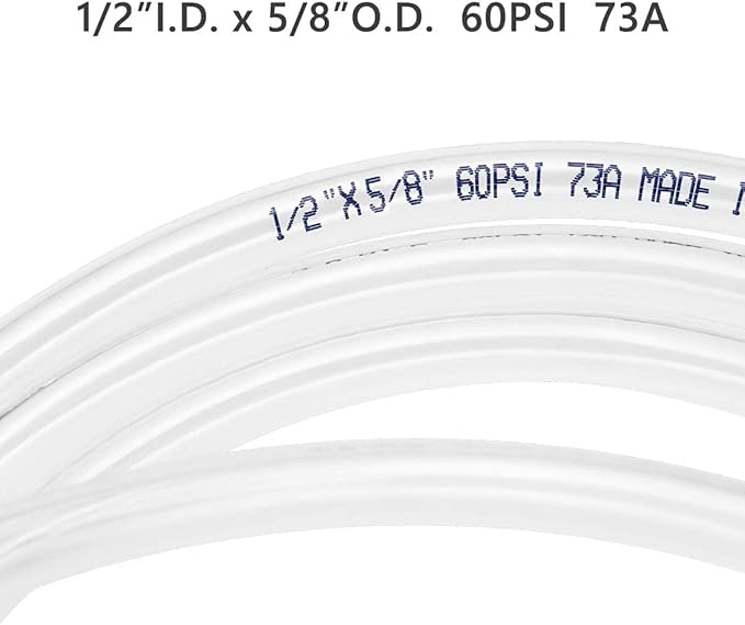 Eastrans Clear Vinyl Tubing Flexible PVC Tubing, Hybrid PVC Hose, Lightweight Plastic Tube, by 1/2 Inch ID, 100-Feet Length, UV Chemical Resistant - Image 4