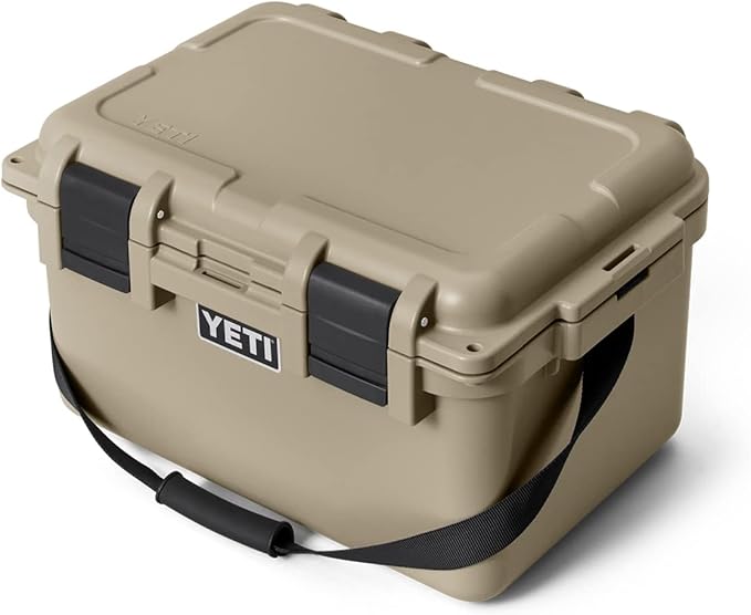 YETI LoadOut 30 GoBox Divided Waterproof Cargo Case, Dry Box, Camera Case, Fishing Tackle Box, Tan by YETI