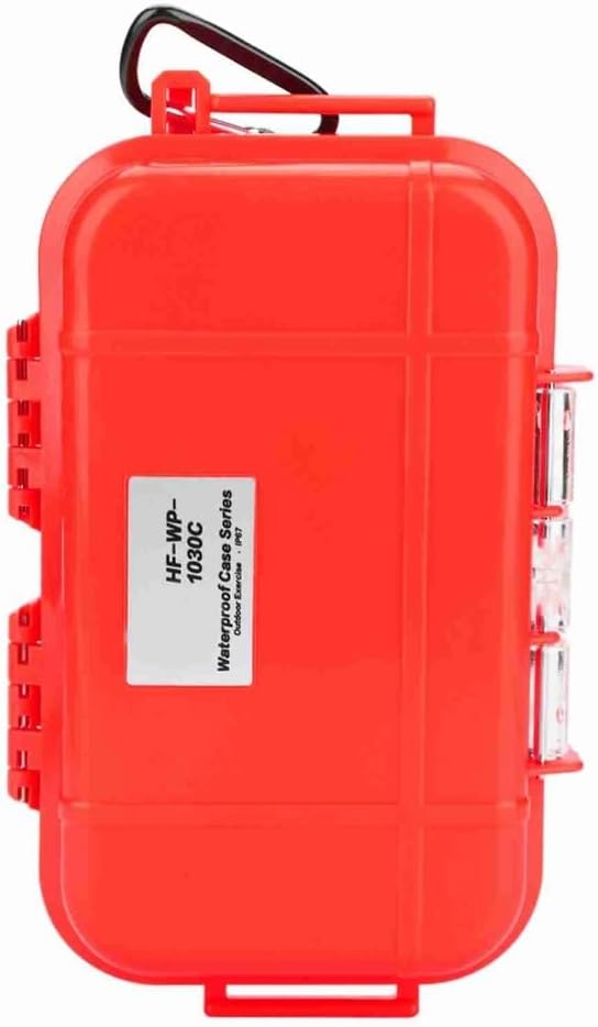 Water proof Dry Box, ABS/PC Shockproof Storage Case for Marine Fishfinder & Outdoor Water Sports,19x12x5cm(Red) by Chiffonade
