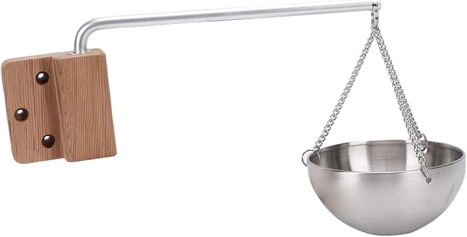 Stainless Steel Sauna Aromatherapy Bowl, Swing Arm Design Essential Oil Diffuser with Humidifier Function, Stainless Steel Construction for Sauna & Spa Rooms - Image 2