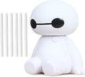INVODA Small Humidifier Cool Mist Portable Desk USB Personal Mini Humidifiers for Bedroom Office Car Plants, White+6 cotton Sticks by INVODA