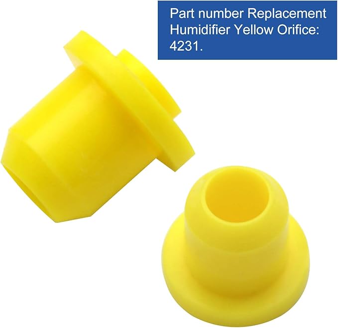 4231 Replacement Humidifier Yellow Orifice (2 Pcs) Compatible with Aprilaire Humidifier 400, 500, 550, 550A, 558, 560, 560A, 568 and 600 - Image 5