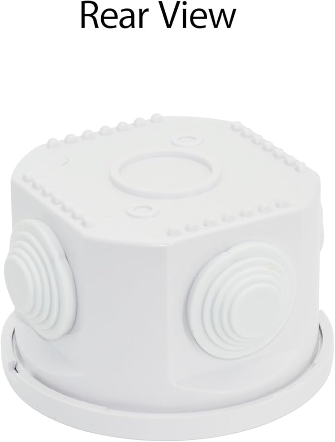 LeMotech Junction Box, ABS Plastic IP55 Water Resistant and Dustproof, Universal Electrical Enclosure, Outdoor and Indoor Project Box D3.1 x H2.4 inch (D80 x H60 mm) - Image 7