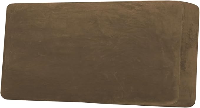 H.VERSAILTEX Velvet Stretch Individual Couch Cushion Cover Plush Cushion Slipcover for Loveseat Sofa Cushion Furniture Protector Seat Cushion Sofa Cover (1 Piece Sofa Cushion Cover, Bronze Brown) by HVERSAILTEX