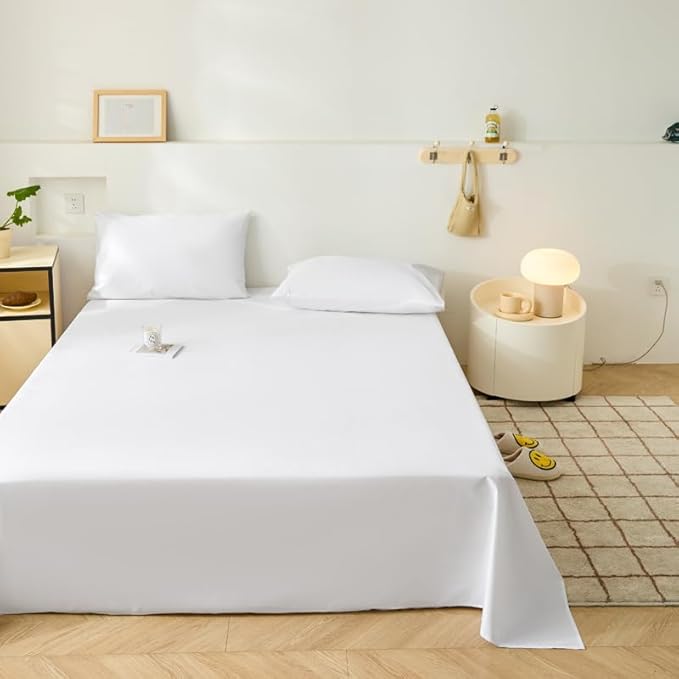 WenBags Lightweight Waterproof Flat Sheet 70 * 90 Inches Queen Size-Mattress Protector for Bed & Couch, Pet Hair Resistant Cover Ideal for Dogs & Cats, Perfect for Hotels & Hospitals (White) - Image 7