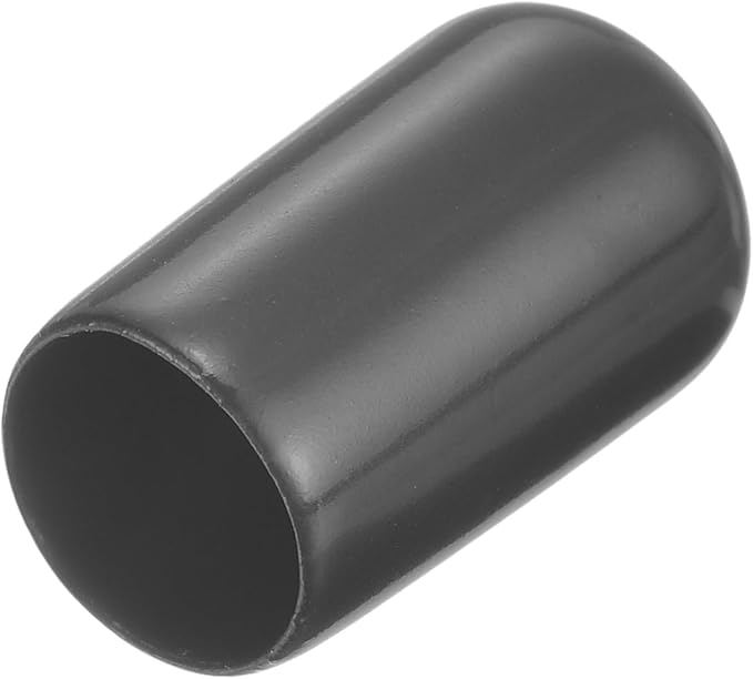 uxcell 20pcs Rubber End Caps 10.5mm ID Vinyl Round Tube Bolt Cap Cover Thread Protectors Dark Grey by uxcell