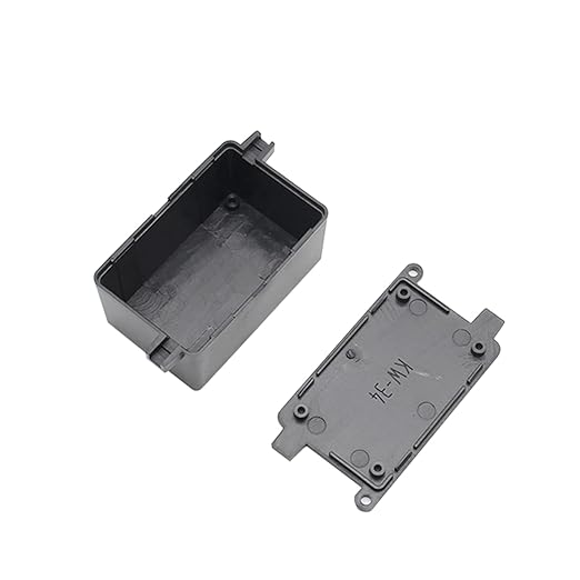 Fielect Junction Box ABS Plastic Project Box Dustproof Universal Electrical Project Enclosure with Ear Black, 2.76 x 1.77 x 1.38 inch - Image 3