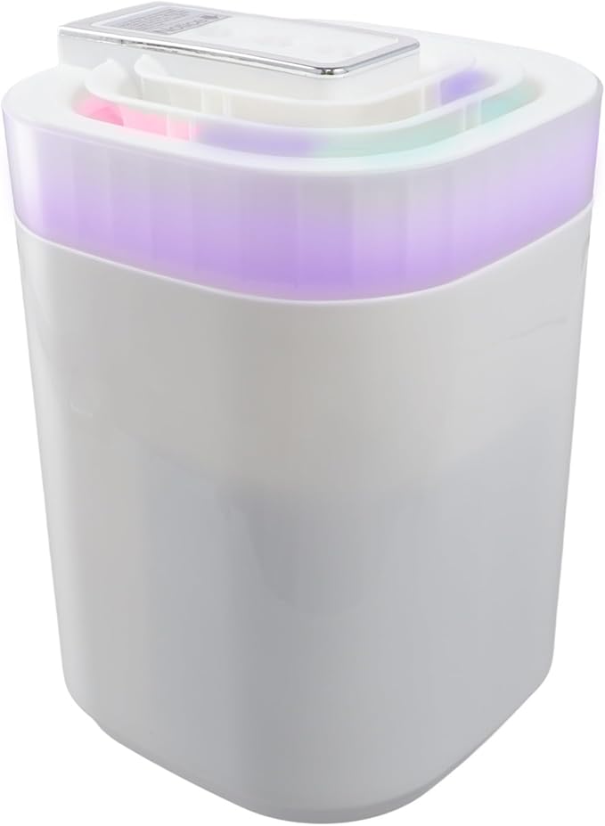 Silent Cool Mist Humidifier for Large Rooms and Offices, 3L for Ultra Quiet Humidifier with Triple Nozzle Design, Night Light, Automatic Shut-Off, USB Powered – White - Image 3