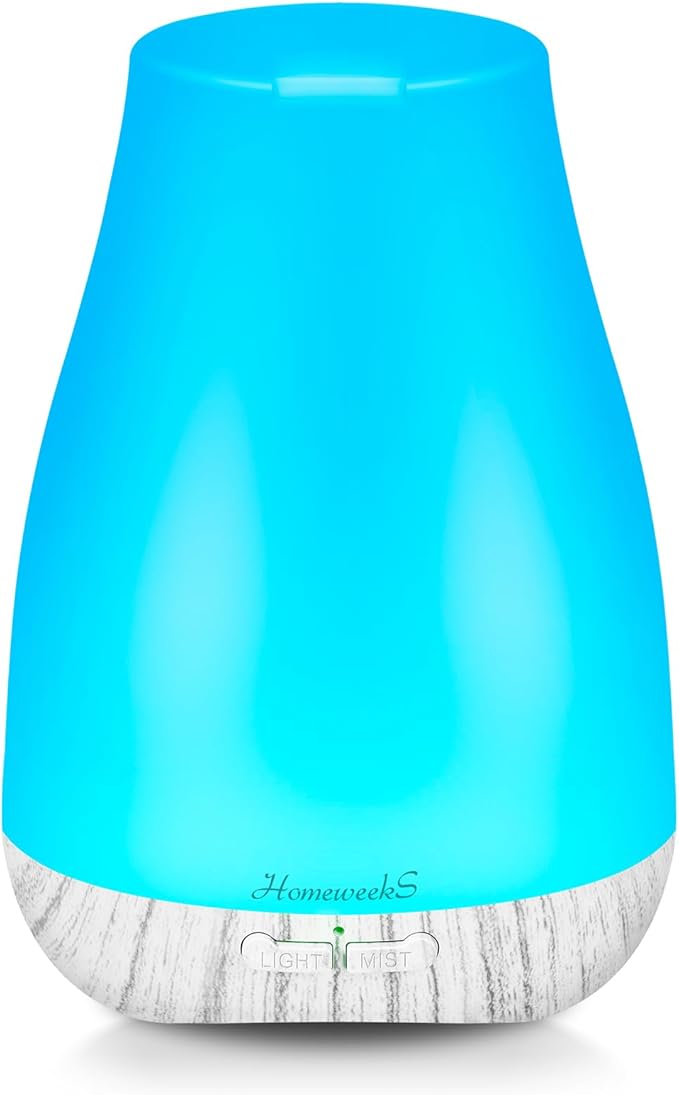 Aromatherapy Essential Oil Diffuser for Room: Air Humidifier Aroma Scent Cool Mist Diffusers Colorful Light Cute Mini Small Waterless Auto Off Ultrasonic for Home Bedroom by Homeweeks