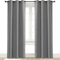 NICETOWN Curtain Blackout Drape Panel, Single Panel, 34 x 84 inch, Silver Grey, 3 Pass Microfiber Noise Reducing Thermal Insulated Window Drapery with Grommet by NICETOWN