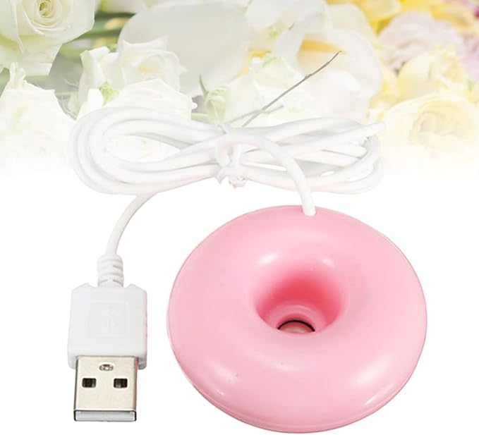 3pcs Mini Portable Donuts Humidifier Float for Home Travel Cute Desktop Auto Shut-off for Bedroom Office Yoga Pink - Image 4