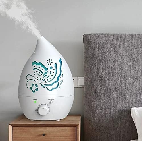 Comfort Cool Mist Humidifier - Filterless, Small, Ultrasonic, Quiet - Large Room Home Air Vaporizer for Babies - Diffuser and Essential Oil Tray(Black) - Image 6