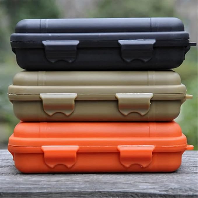 3PCS Outdoor Shockproof Waterproof Storage Boxes Survival Airtight Case Holder For Storage Small Tools EDC Travel Sealed Storage Box - Image 2