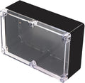 Project Box IP65 Waterproof Junction Box ABS Plastic Black Electrical Boxes DIY Electronic Project Case Power Enclosure Clear Cover 9.06"x5.91"x3.35" by Otdorpatio