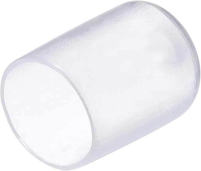 uxcell 20pcs Rubber End Caps 15mm ID Vinyl PVC Round Tube Bolt Cap Cover Screw Thread Protectors Clear by uxcell
