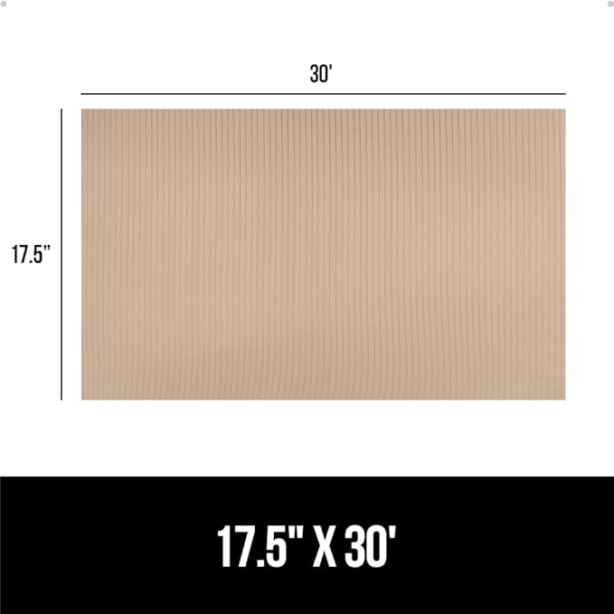 GORILLA GRIP DuraGuard Shelf Liner, 17.5x30 Non-Adhesive Cabinet Liners for Kitchen Drawers, Shelves, Refrigerator, Pantry Storage, Bathroom Closet, Durable Waterproof BPA Free Ribbed Plastic, Beige - Image 8